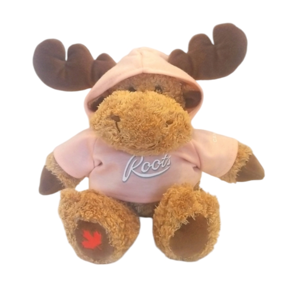 Roots Cottagecore Moose Pink Hoodie Plush - Collectible